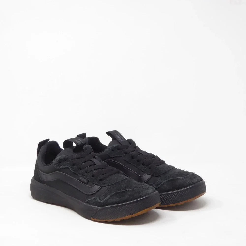 Vans Mens Range EXP Shoes Sneakers Black Suede Mesh 6.5